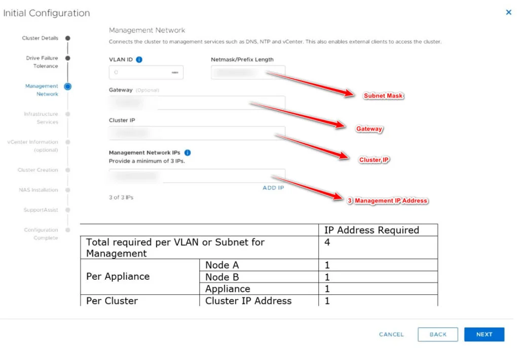 Powerstore Initial Configuration  - Management IP